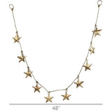 Star Garland, Antique Brass