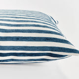 Grant Square Indoor-Outdoor Pillow 24", Navy Blue