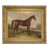 Hunter in a Landscape Framed Oil Painting Print on Canvas
