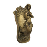 5" Antiqued Brass Mermaid Coat Hanger- Antique Vintage Style