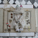 Twins, Cotton Wall Hanging, Art Doll