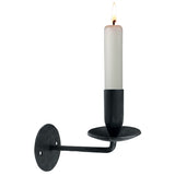 Ascot Taper Wall Sconce, Black