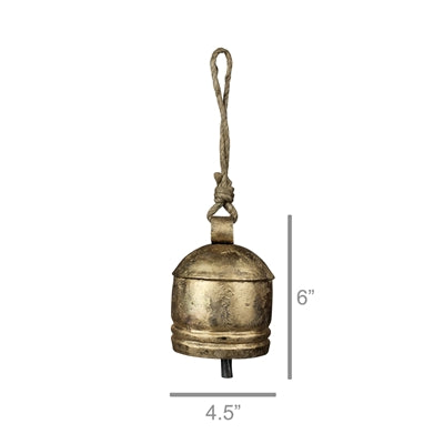 CHAULK BELL - MED, BRASS