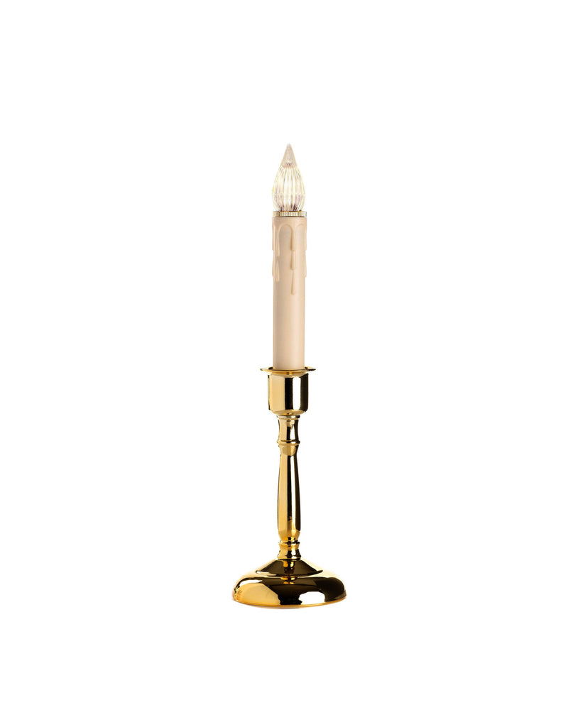 Bayside Brass Led Battery Op. W/Sensor Window Candle