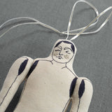 Automaton - Cotton Filled Ornament, Token, Doll, Embroidered