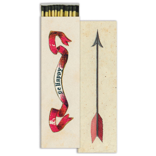 MATCHES - BE HAPPY & ARROW - RED