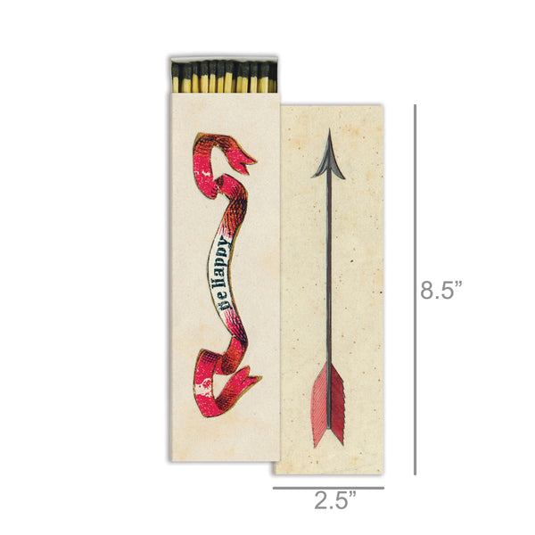 MATCHES - BE HAPPY & ARROW - RED