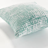 Hana Square Indoor-Outdoor Pillow 20", Teal Blue