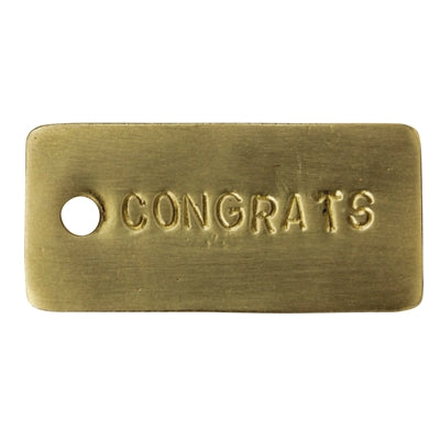 Brass Tag - Congrats