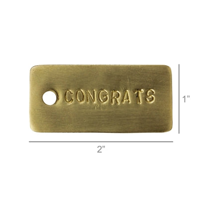 Brass Tag - Congrats