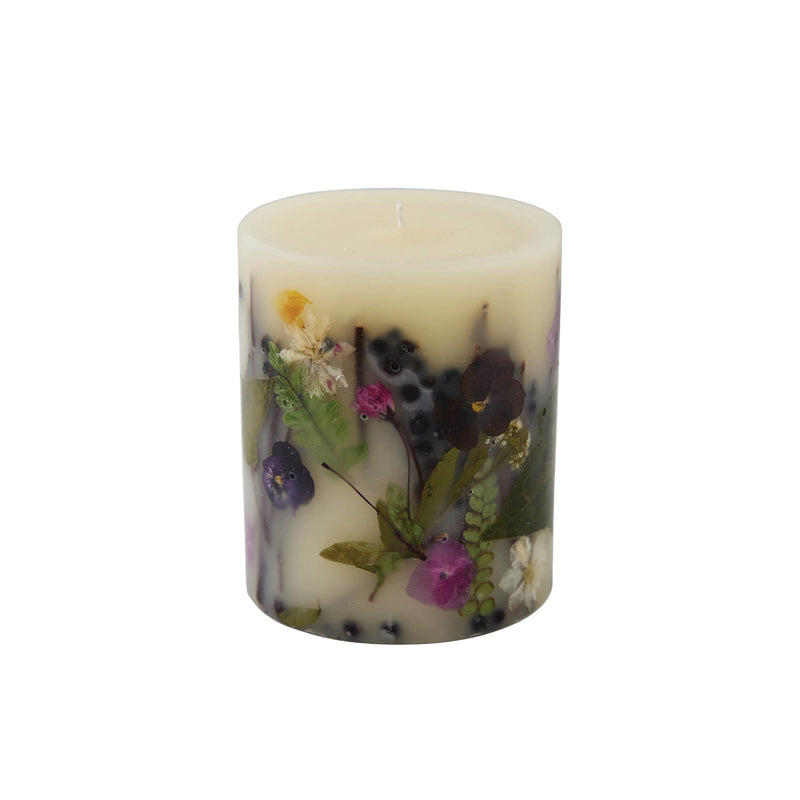 Small (5.5"H x 4.5"D) Round Botanical Candle - Black Currant & Bay