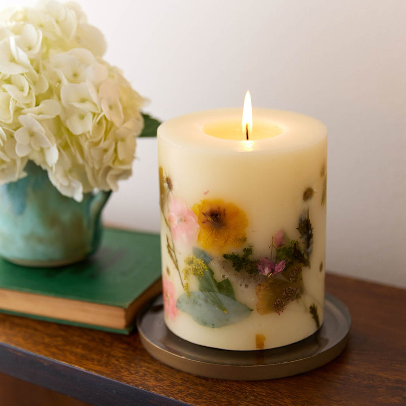 Small Round Botanical Candle - Lemon Blossom