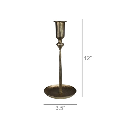 PERCY CANDLESTICK, BRASS - LRG