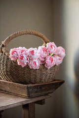 20" Pink Real Touch Peony Stem