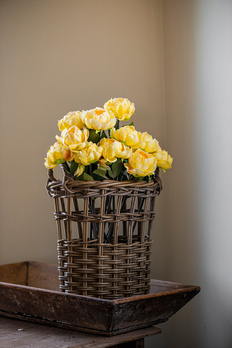 20" Yellow Real Touch Peony