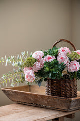 20" Pink Real Touch Peony Stem