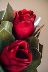 17" Burgundy Magnolia Stem