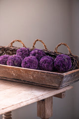 4" Dark Purple Sedum Ball
