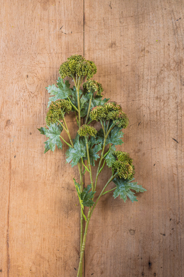 28"Dark Green Sedum Stem