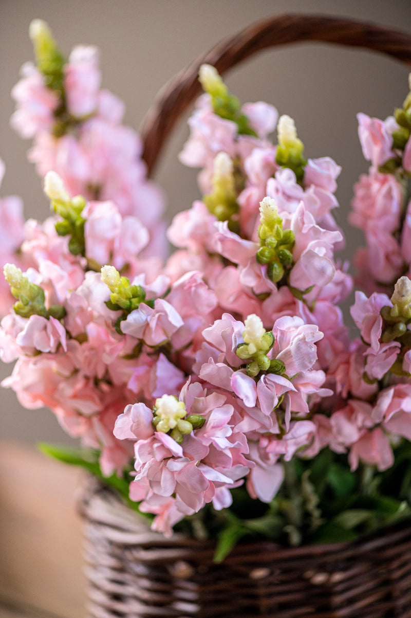 20.5" Pink Snapdragon Flower Stem