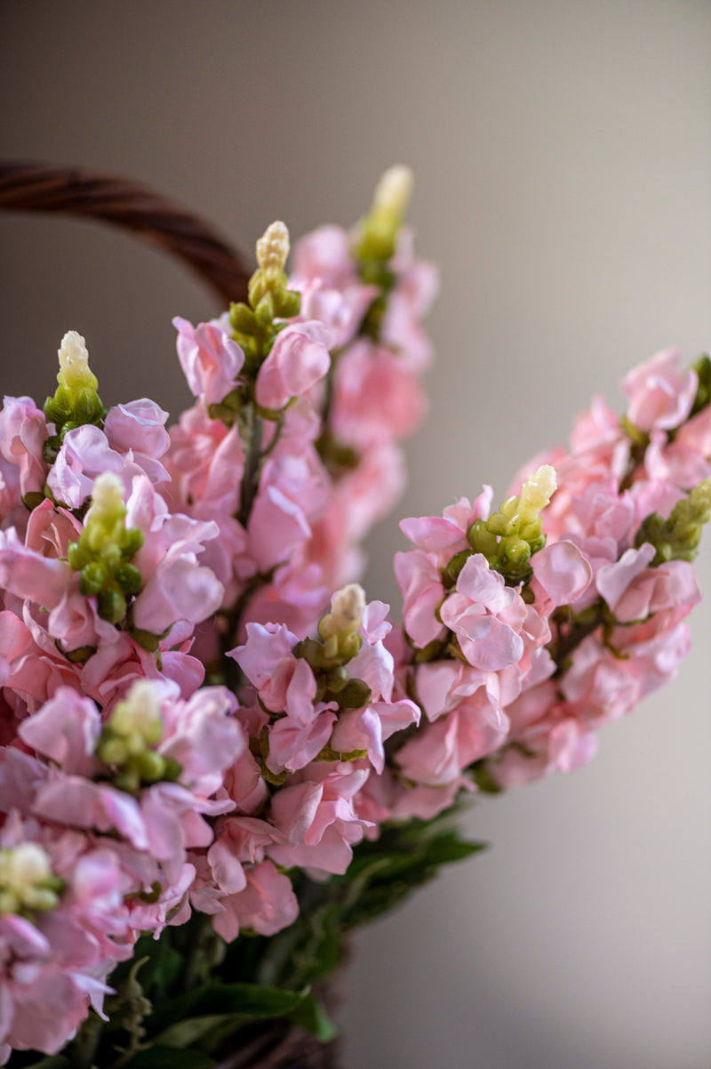 20.5" Pink Snapdragon Flower Stem