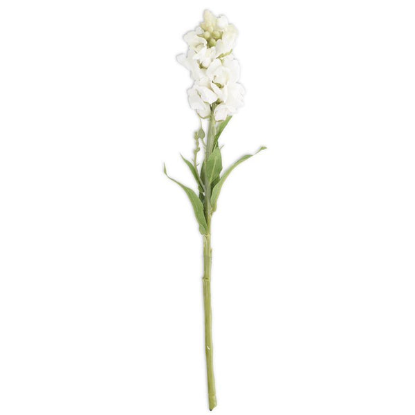 20.5" White Snapdragon Flower Stem