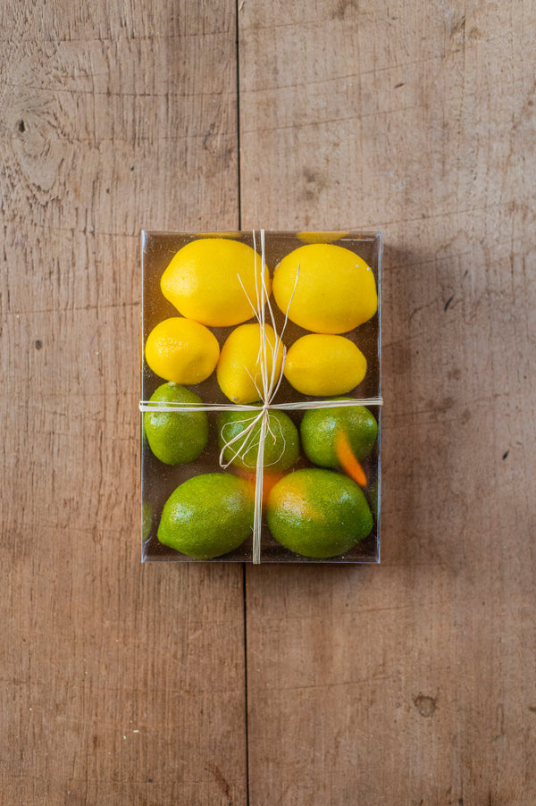 7.5" Box of 10 Mixed 2.5 Inch Lemons & Limes