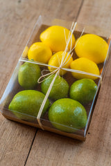 7.5" Box of 10 Mixed 2.5 Inch Lemons & Limes