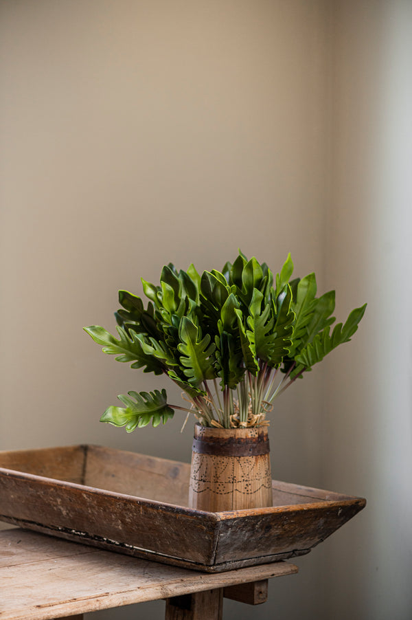 19" Real Touch Split Leaf Philodendron Bundle (5 Stems)