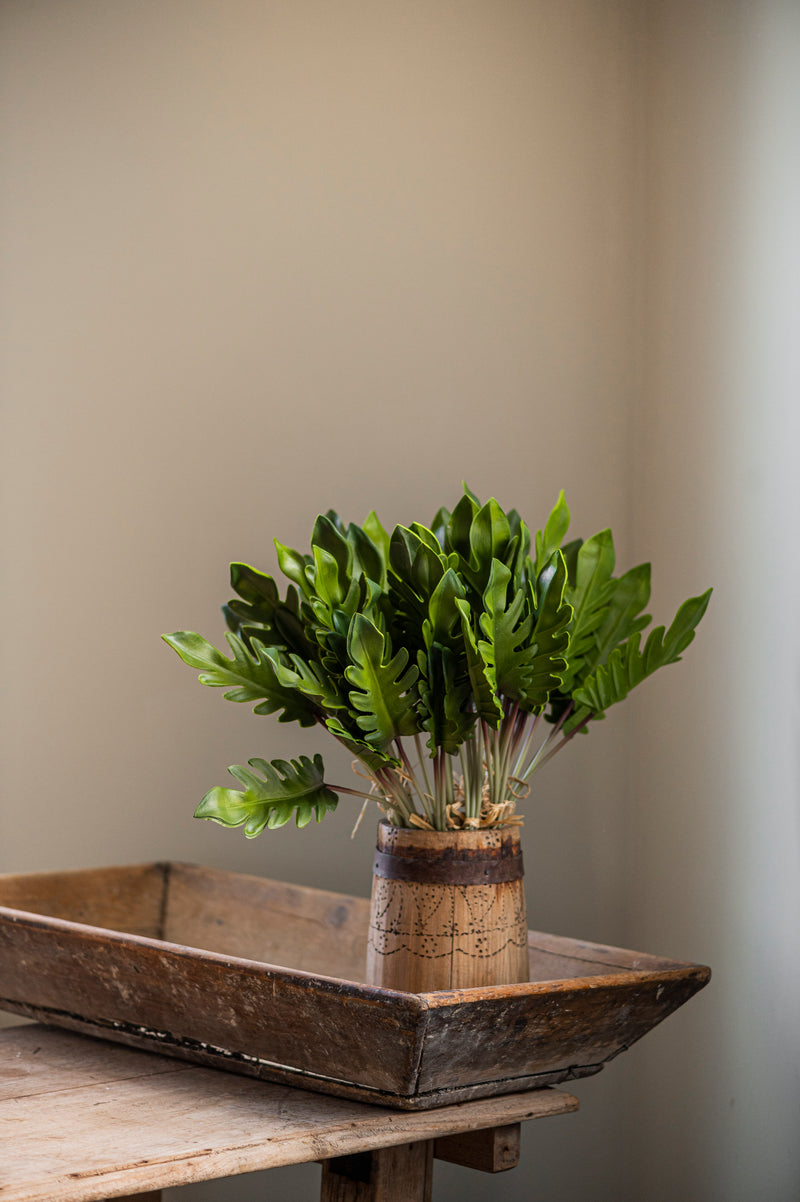 19" Real Touch Split Leaf Philodendron Bundle (5 Stems)