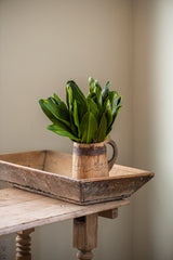 13" Real Touch 5 Orchid Leaves Stem