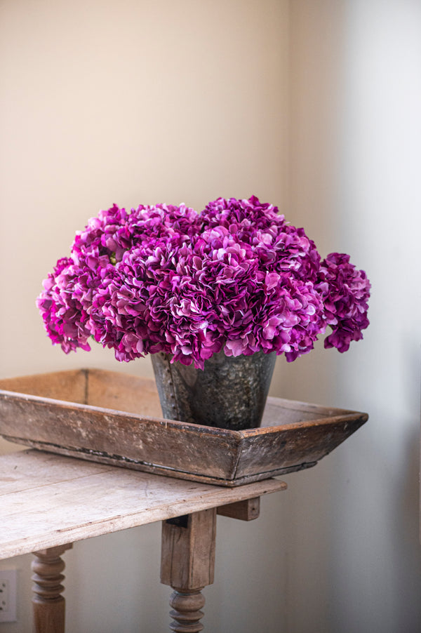 20 Inch Purple Real Touch Hydrangea Spray