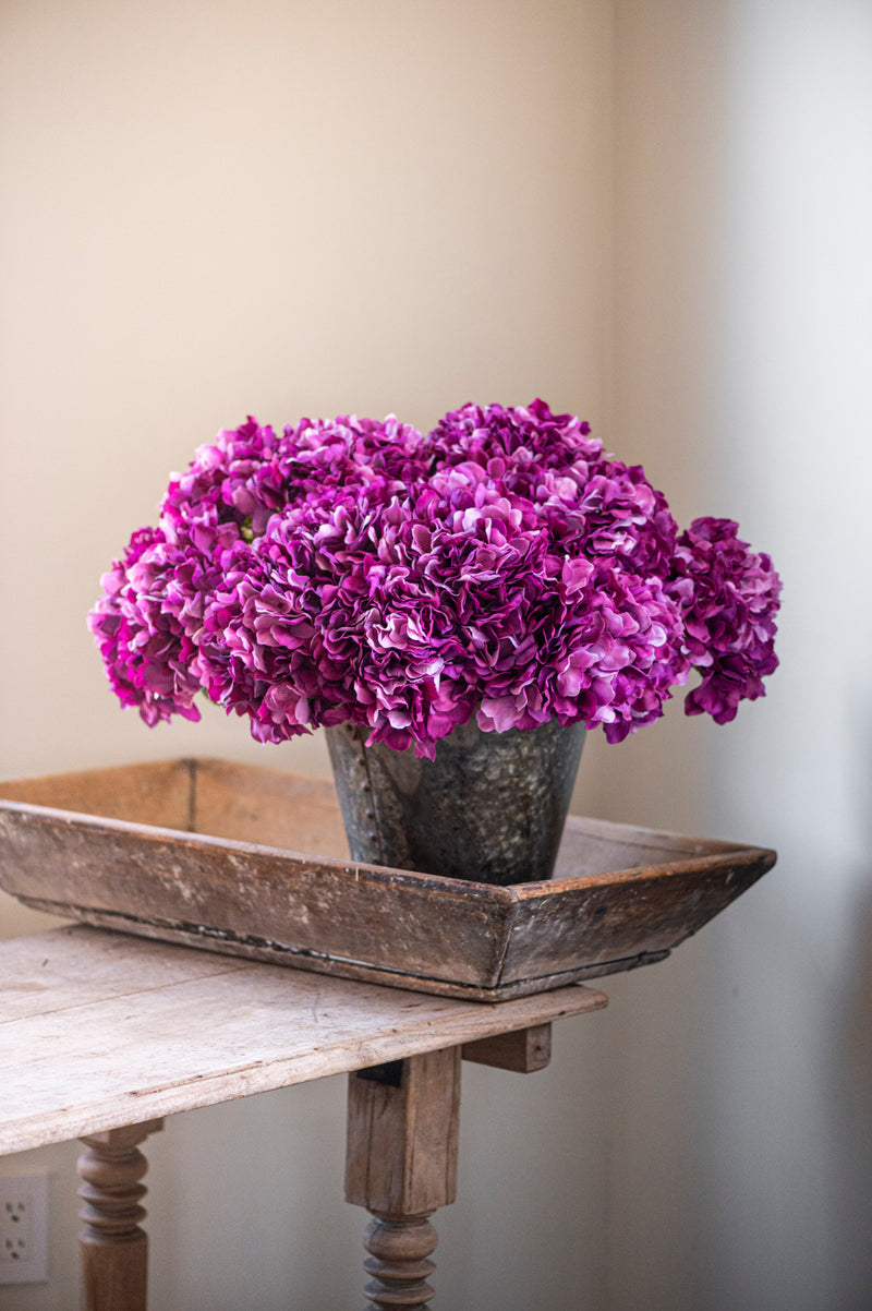 20 Inch Purple Real Touch Hydrangea Spray