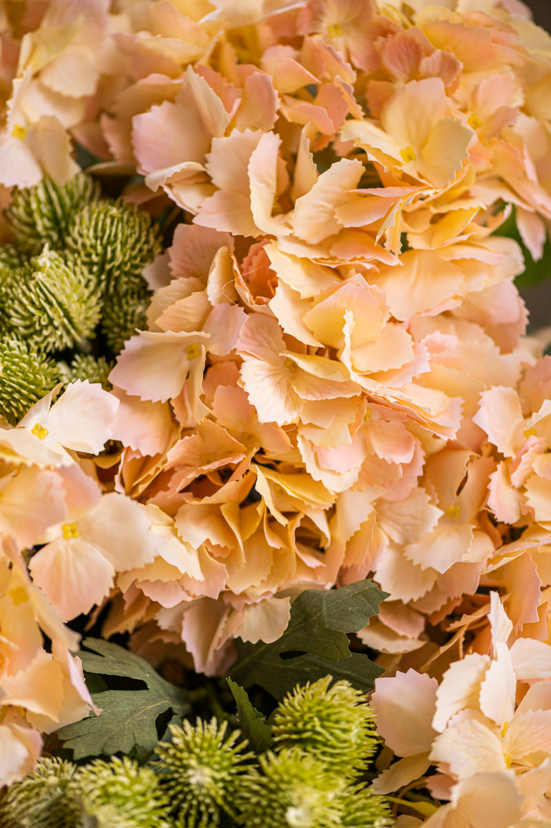 20 Inch Green Real Touch Hydrangea Spray
