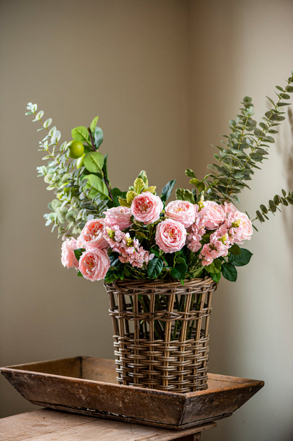 24" Peach Real Touch Austin Rose Stem