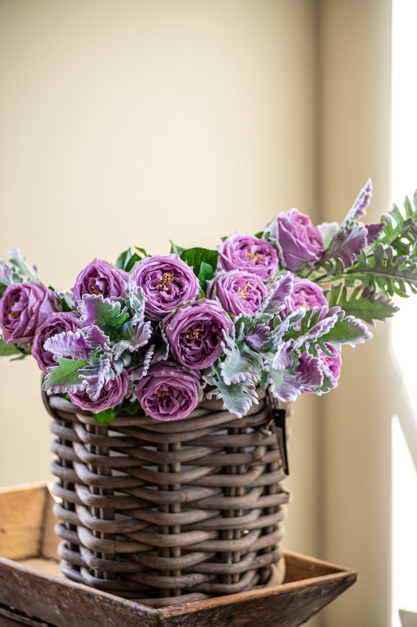 24" Light Purple Real Touch Austin Rose Stem