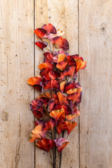 30 Inch Orange Two-Tone Gingko Stem