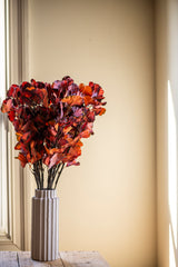 30 Inch Orange Two-Tone Gingko Stem