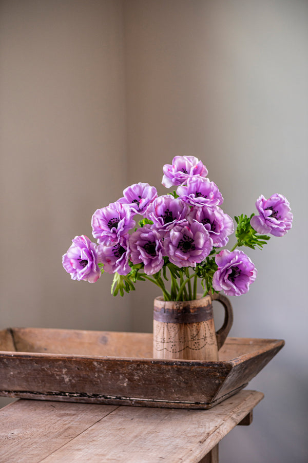 20.5"  Purple Real Touch Buttercup Wildflower