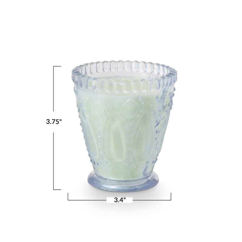 T&T Lavender Vanilla Pressed Glass