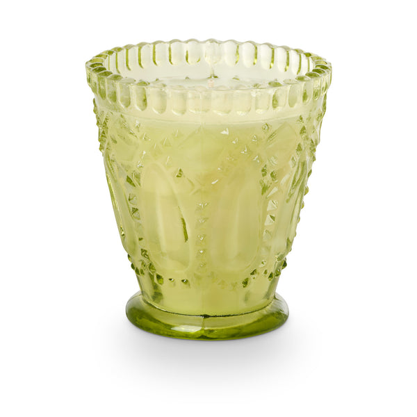 T&T Lush Lily Pressed Glass