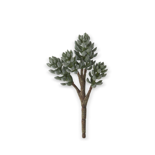 11" Flocked Green Donkey Tail Succulent Pick