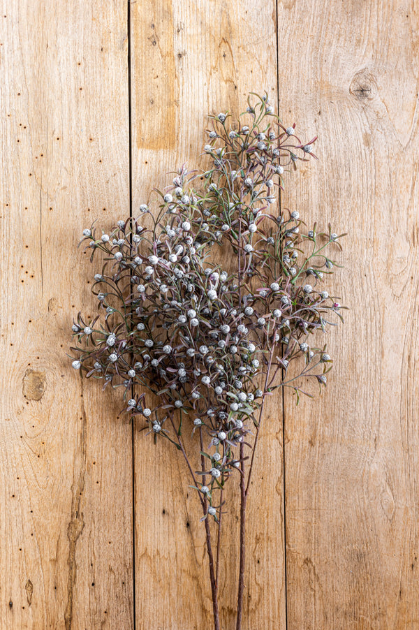 33 Inch Blue Berry Spray