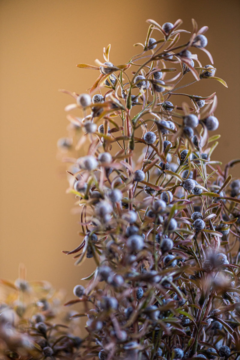 33 Inch Blue Berry Spray