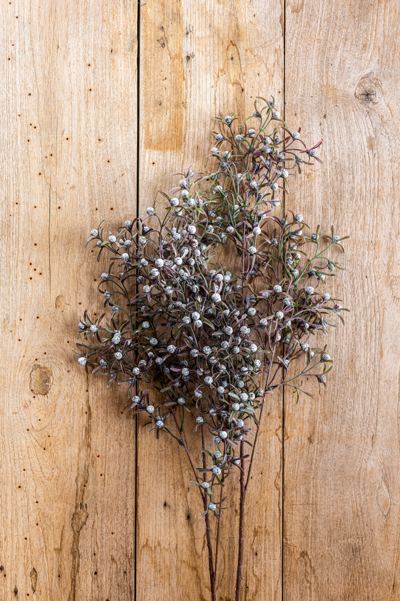 33 Inch Blue Berry Spray