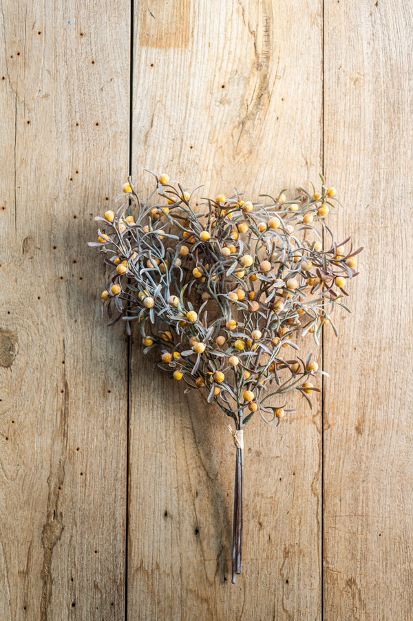 16 Inch Yellow Berry Bundle (3 Stems)