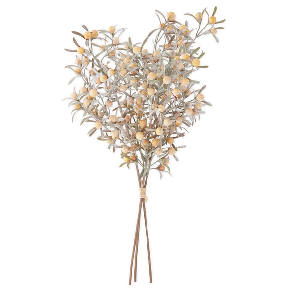 16 Inch Yellow Berry Bundle (3 Stems)