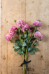 23" Purple Faux Dried Dahlia Bundle (3 Stems)