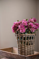 23" Purple Faux Dried Dahlia Bundle (3 Stems)