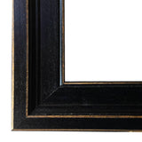 Baby in Cradle Framed Oil Painting Print on Canvas